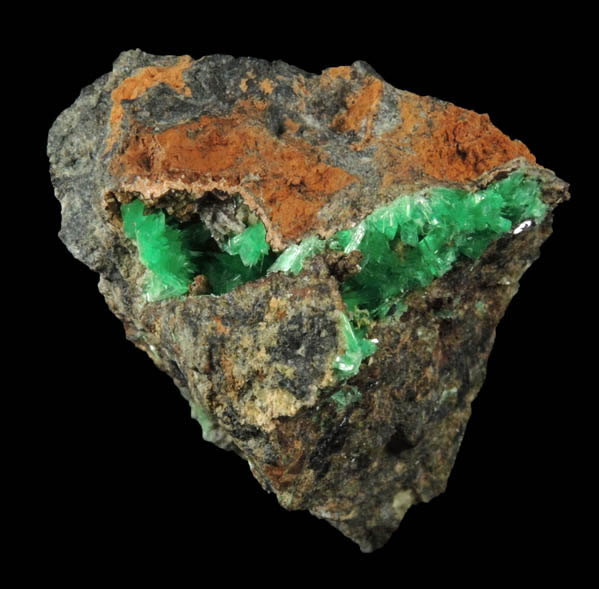 Annabergite from Lavrion (Laurium) Mining District, Attica Peninsula, Greece