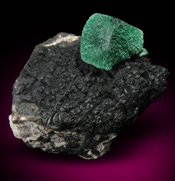 Malachite pseudomorph after Azurite from New Cornelia Mine, Ajo, Pima County, Arizona