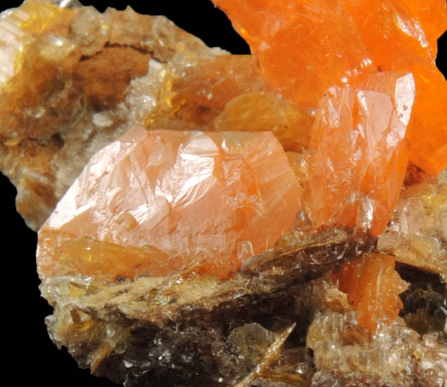 Wulfenite from Mibladen, Haute Moulouya Basin, Zeida-Aouli-Mibladen belt, Midelt Province, Morocco