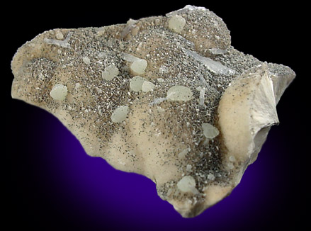 Natrolite and Prehnite on Pectolite from Rauschermhle at Niederkirchen, Pfalz, Germany