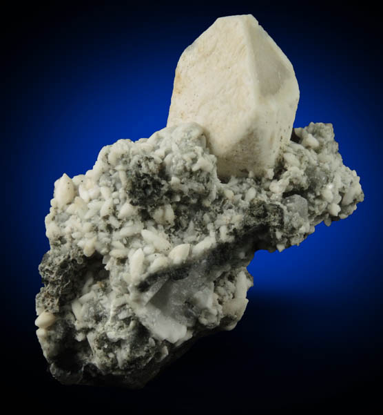 Calcite zoned crystal from Cheapside Quarry, East Deerfield, Franklin County, Massachusetts