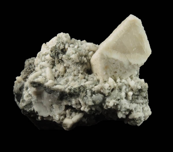 Calcite zoned crystal from Cheapside Quarry, East Deerfield, Franklin County, Massachusetts