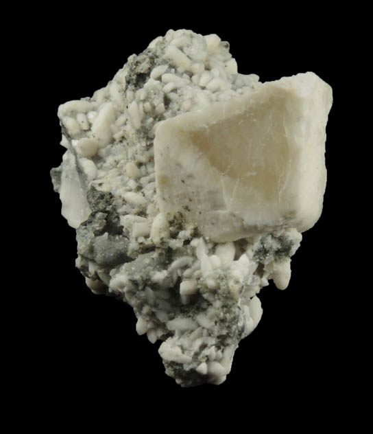 Calcite zoned crystal from Cheapside Quarry, East Deerfield, Franklin County, Massachusetts