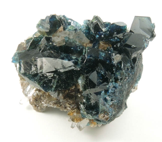 Lazulite, Siderite, Quartz from Rapid Creek, 70 km northwest of Aklavik, Yukon, Canada