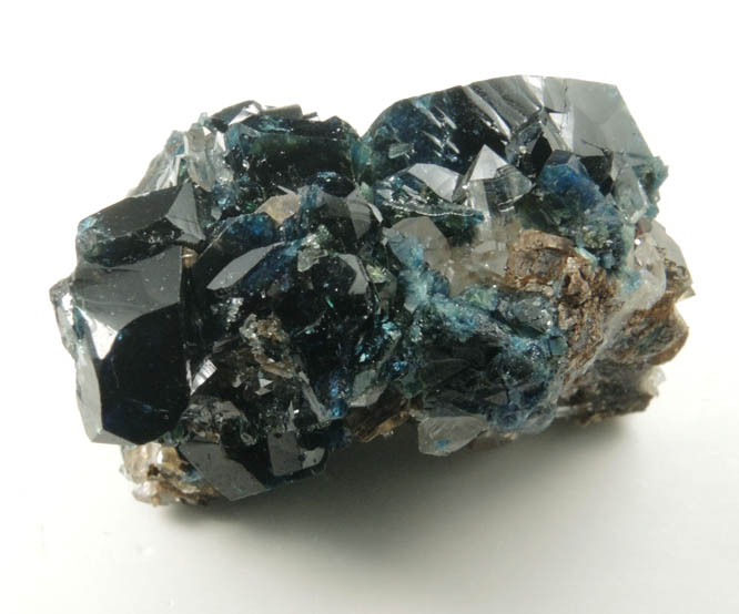 Lazulite, Siderite, Quartz from Rapid Creek, 70 km northwest of Aklavik, Yukon, Canada