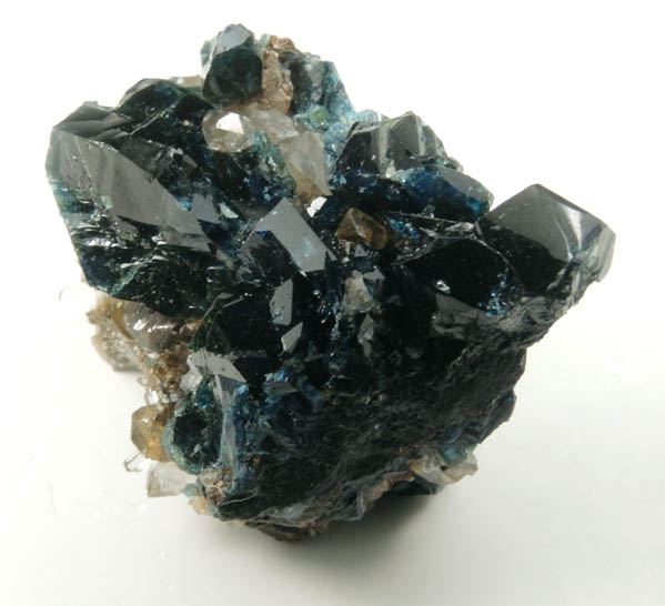 Lazulite, Siderite, Quartz from Rapid Creek, 70 km northwest of Aklavik, Yukon, Canada