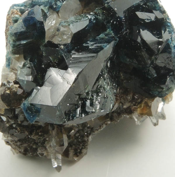 Lazulite, Siderite, Quartz from Rapid Creek, 70 km northwest of Aklavik, Yukon, Canada