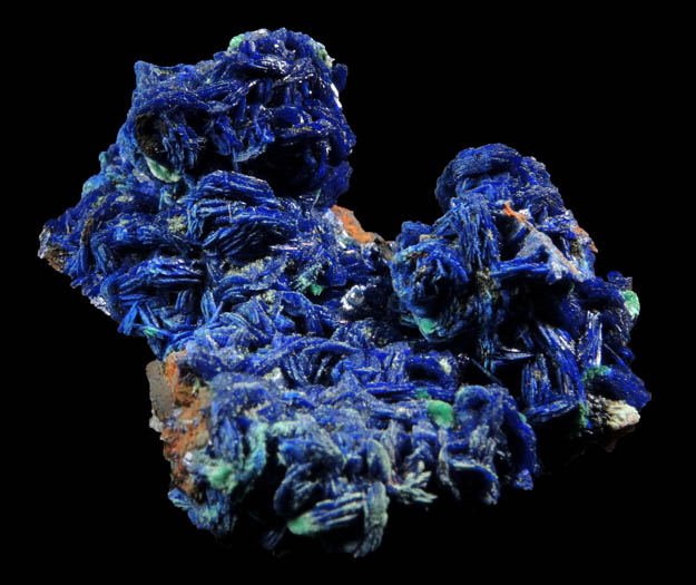 Azurite with Malachite from M'Ssici, Alnif Cercle, Dra-Tafilalet, Morocco