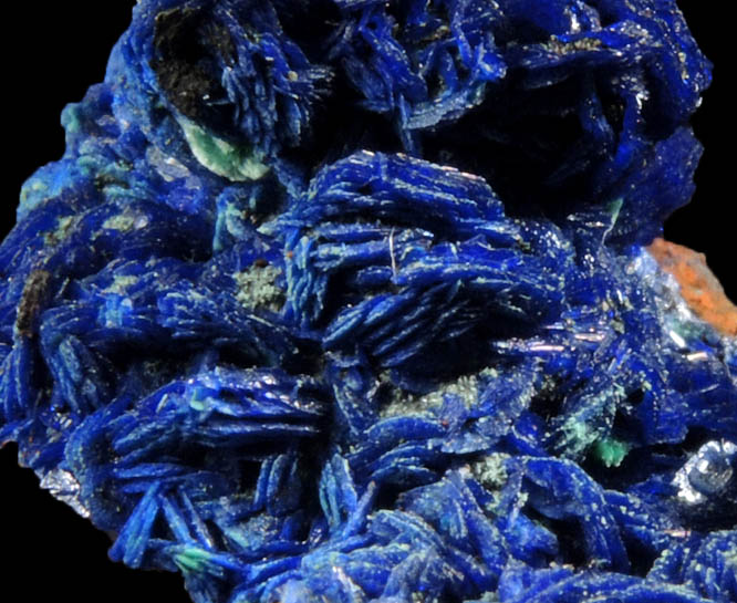 Azurite with Malachite from M'Ssici, Alnif Cercle, Dra-Tafilalet, Morocco