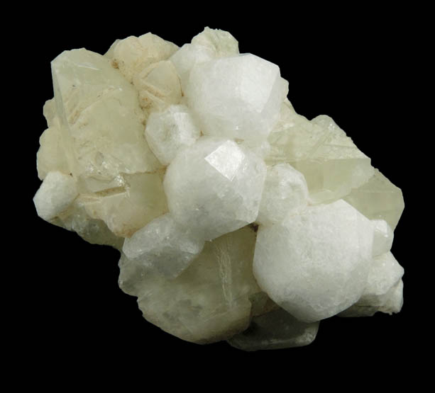 Analcime on Datolite from Paterson (probably New Street Quarry), Passaic County, New Jersey