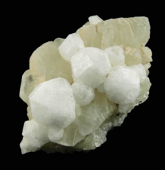 Analcime on Datolite from Paterson (probably New Street Quarry), Passaic County, New Jersey