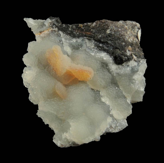 Wulfenite with Hemimorphite coating from Finch Mine, north of Hayden, Banner District, Gila County, Arizona