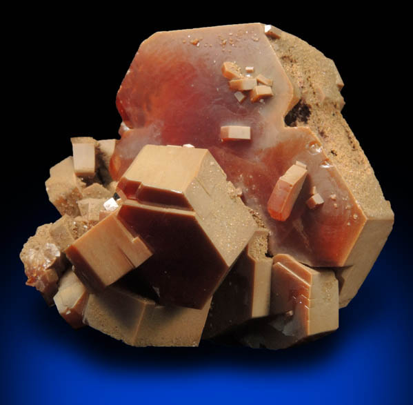 Vanadinite with microscopic Hematite inclusions from Mibladen, Haute Moulouya Basin, Zeida-Aouli-Mibladen belt, Midelt Province, Morocco
