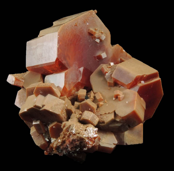 Vanadinite with microscopic Hematite inclusions from Mibladen, Haute Moulouya Basin, Zeida-Aouli-Mibladen belt, Midelt Province, Morocco