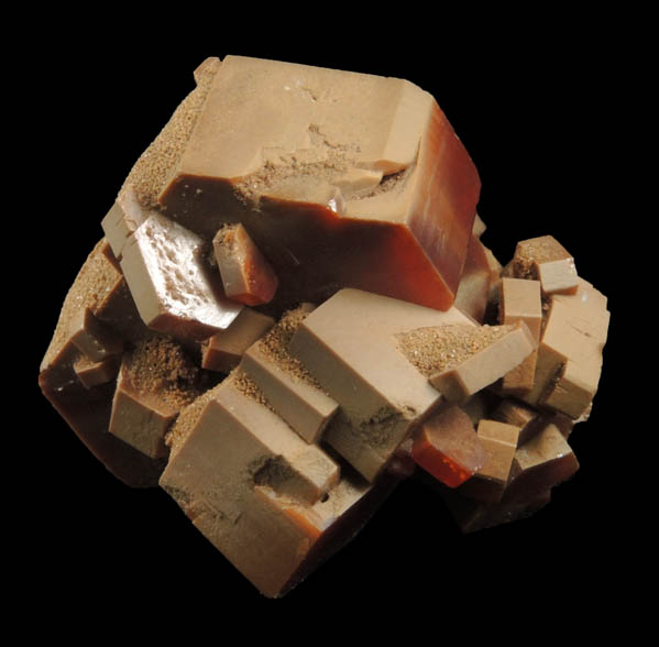 Vanadinite with microscopic Hematite inclusions from Mibladen, Haute Moulouya Basin, Zeida-Aouli-Mibladen belt, Midelt Province, Morocco