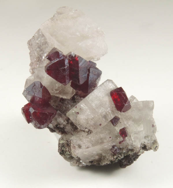 Cuprite and Calcite from Tsumeb Mine, Otavi-Bergland District, Oshikoto, Namibia