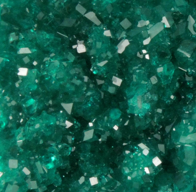 Dioptase on Calcite from Tsumeb Mine, Otavi-Bergland District, Oshikoto, Namibia