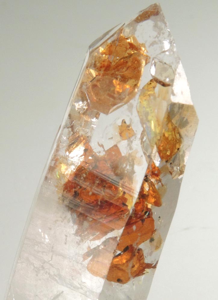 Quartz var. Firefly Quartz with large moveable bubble in petroleum-filled cavity from Madirobe, Tsaratanna, Betsiboka, Madagascar