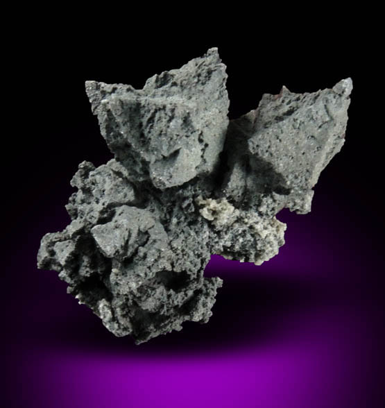 Acanthite from Mine d'Imider, 6.2 km ESE of Imiter, Tinghir Province, Dra-Tafilalet, Morocco