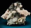 Rhodochrosite, Pyrite, Tetrahedrite, Quartz from Pachapaqui District, Bolognesi Province, Ancash Department, Peru