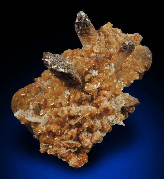 Siderite on Quartz from Prbram, Central Bohemia, Czech Republic