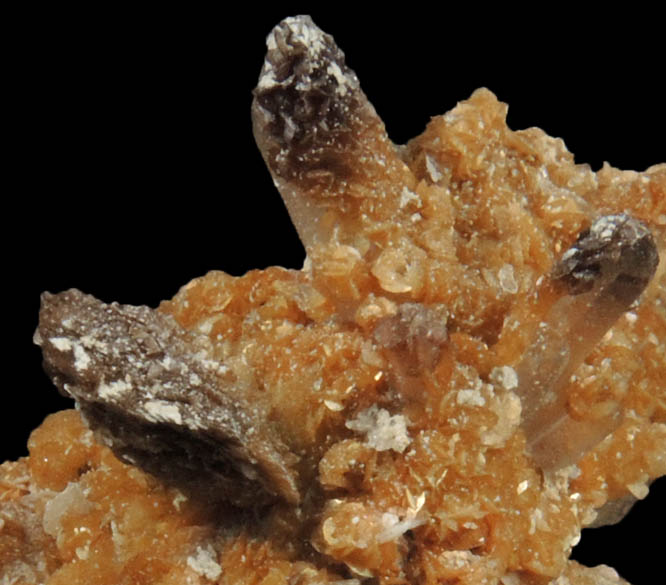 Siderite on Quartz from Prbram, Central Bohemia, Czech Republic