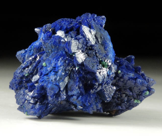 Azurite with minor Malachite from Blue Grotto Prospect, La Sal District, San Juan County, Utah