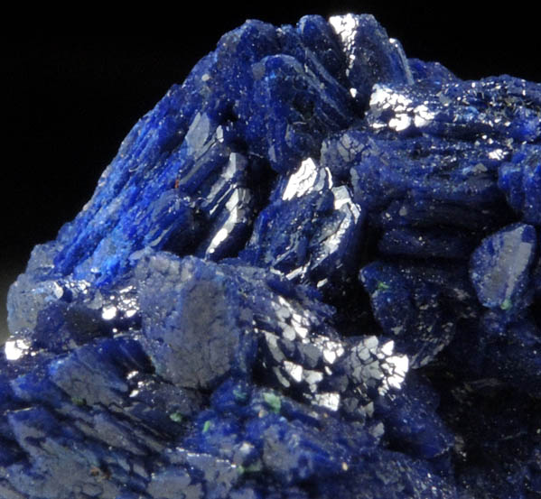 Azurite with minor Malachite from Blue Grotto Prospect, La Sal District, San Juan County, Utah