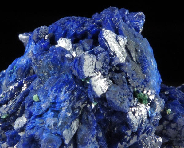Azurite with minor Malachite from Blue Grotto Prospect, La Sal District, San Juan County, Utah