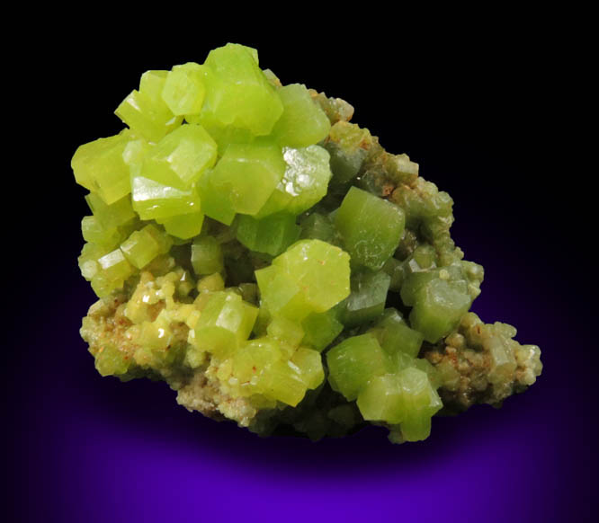 Pyromorphite from Cerro Canaleja, Santa Eufemia, Cordoba, Spain