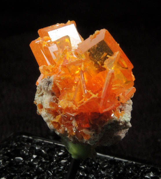 Wulfenite from Rowley Mine, 20 km northwest of Theba, Painted Rock Mountains, Maricopa County, Arizona