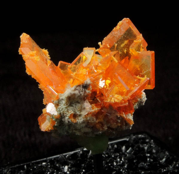 Wulfenite from Rowley Mine, 20 km northwest of Theba, Painted Rock Mountains, Maricopa County, Arizona