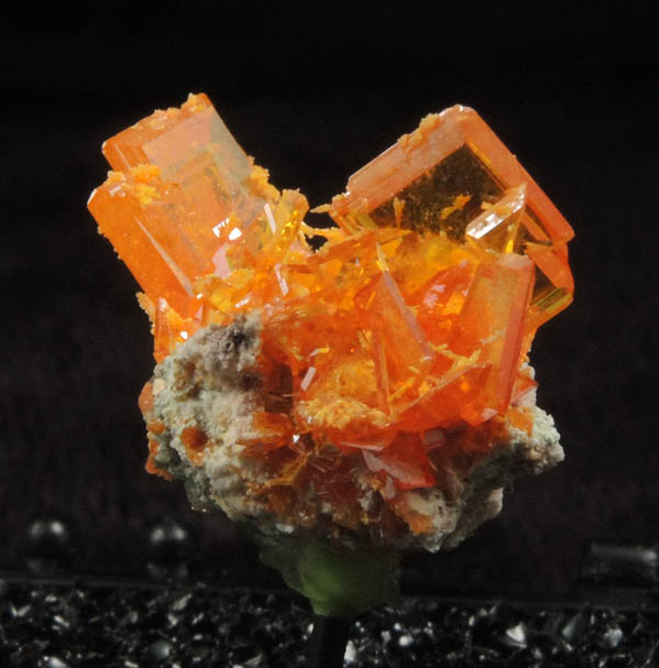 Wulfenite from Rowley Mine, 20 km northwest of Theba, Painted Rock Mountains, Maricopa County, Arizona