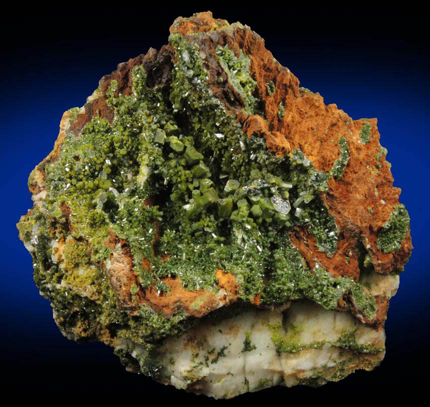 Pyromorphite from Wheatley Mine, Phoenixville, Chester County, Pennsylvania