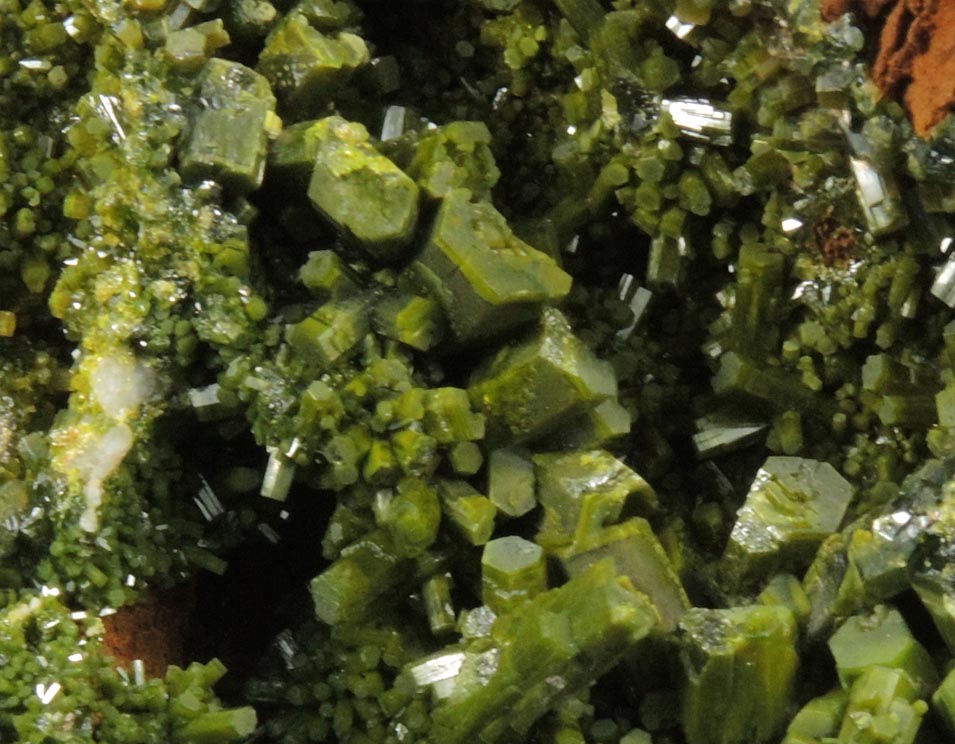 Pyromorphite from Wheatley Mine, Phoenixville, Chester County, Pennsylvania