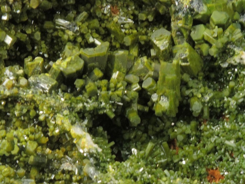 Pyromorphite from Wheatley Mine, Phoenixville, Chester County, Pennsylvania