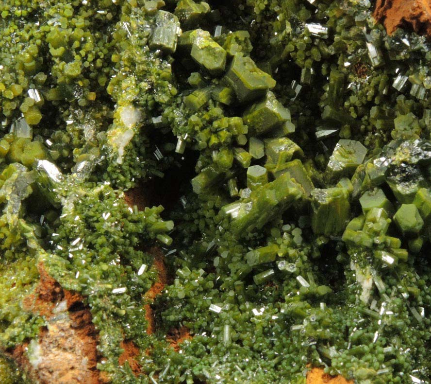 Pyromorphite from Wheatley Mine, Phoenixville, Chester County, Pennsylvania