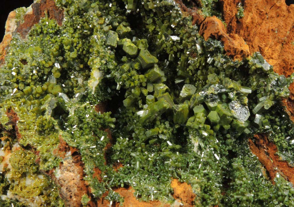 Pyromorphite from Wheatley Mine, Phoenixville, Chester County, Pennsylvania