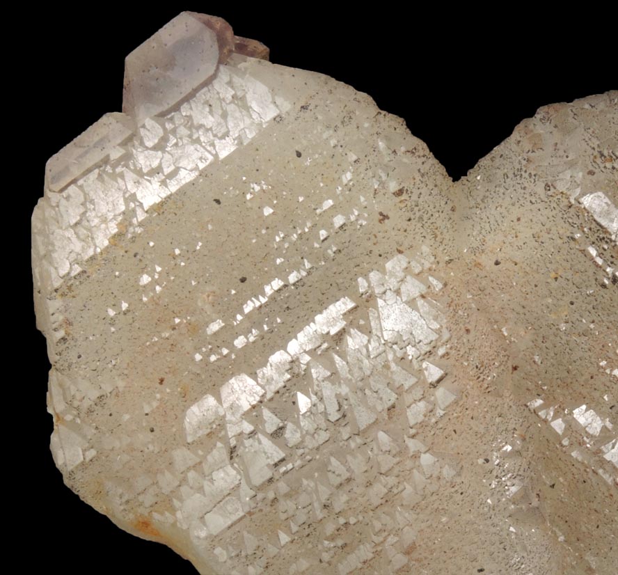 Quartz (Japan Law Twin) with Amethyst overgrowth from near Marovoalavo, Toamasina Province, Madagascar