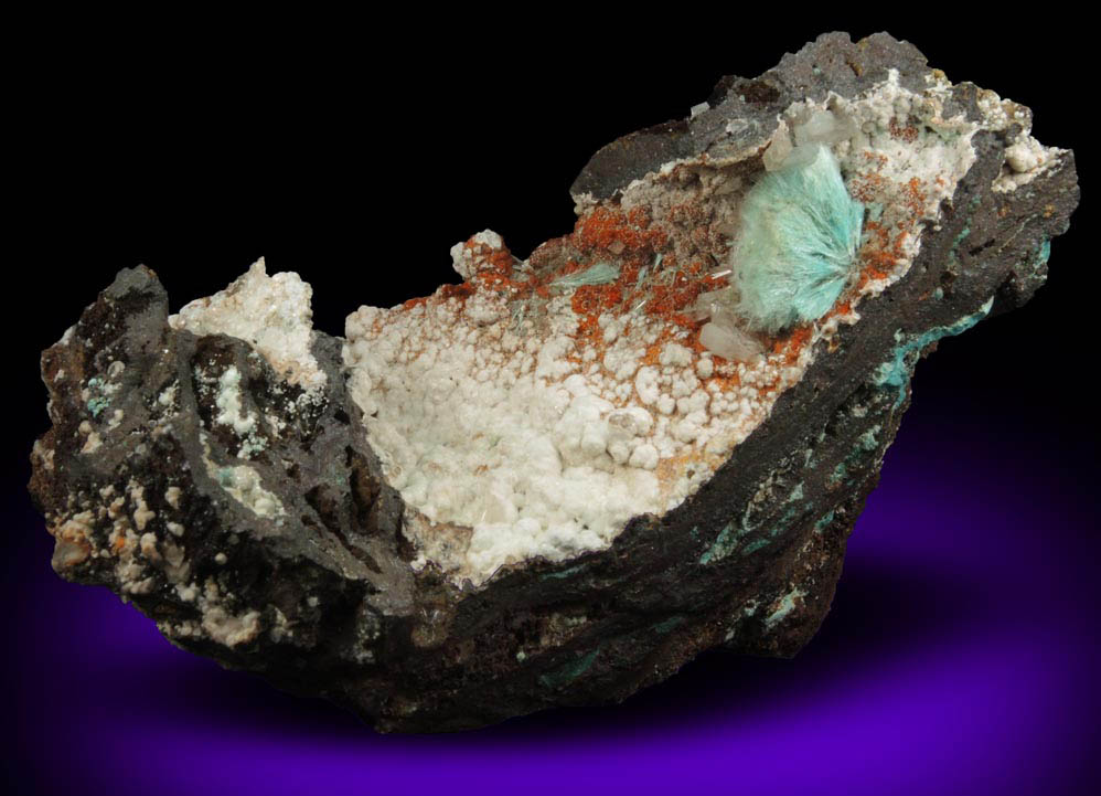 Aurichalcite and Hemimorphite from Mina Ojuela, Mapimi, Durango, Mexico