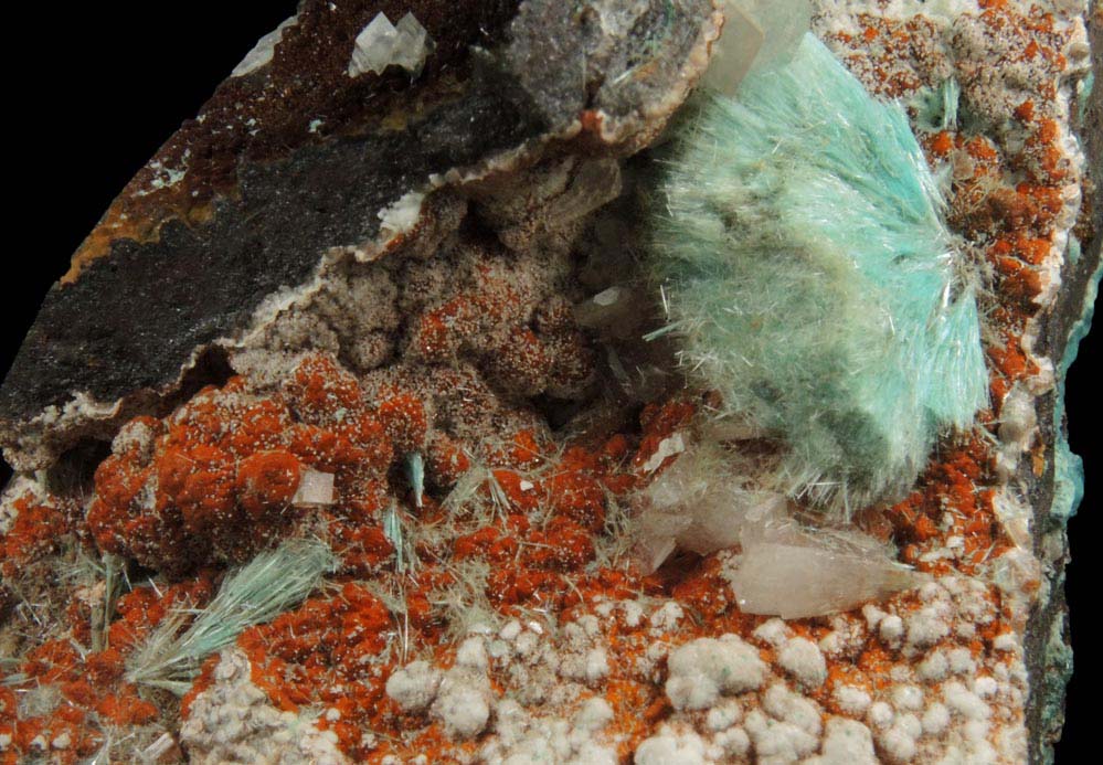 Aurichalcite and Hemimorphite from Mina Ojuela, Mapimi, Durango, Mexico