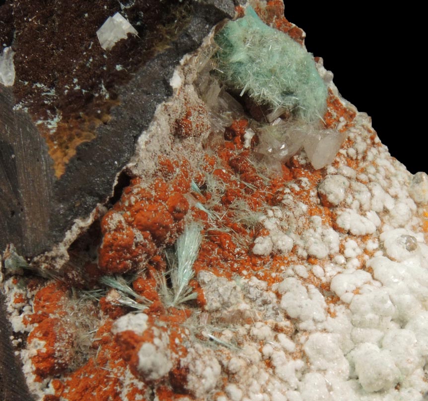 Aurichalcite and Hemimorphite from Mina Ojuela, Mapimi, Durango, Mexico