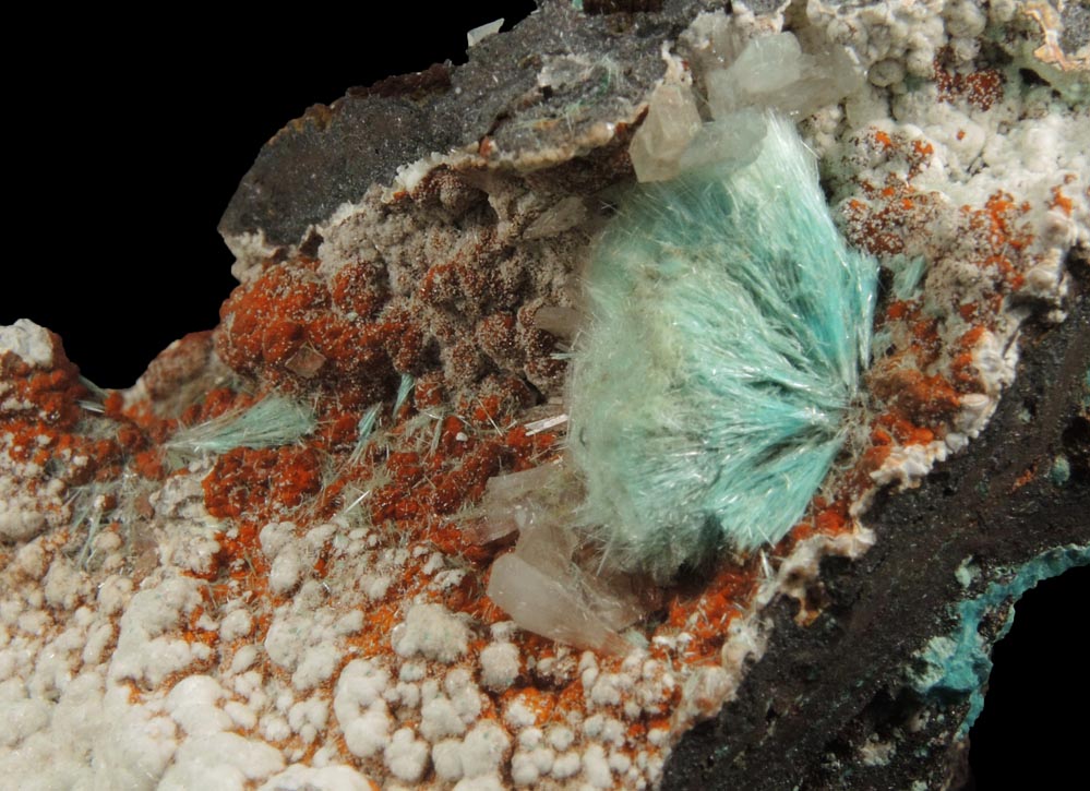 Aurichalcite and Hemimorphite from Mina Ojuela, Mapimi, Durango, Mexico