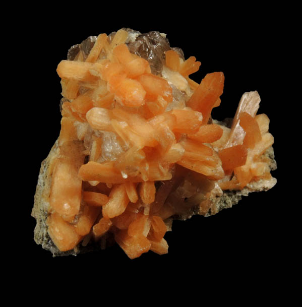 Stilbite on Calcite from Houdaille Quarry, Montclair State University, Essex County, New Jersey