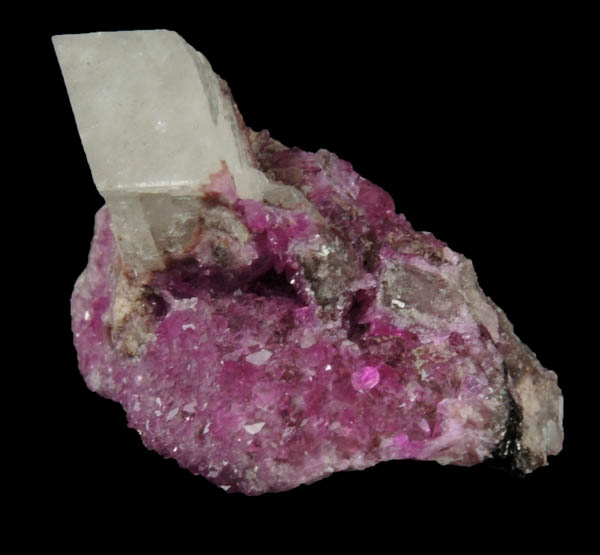 Calcite on Dolomite var. Cobaltian Dolomite from Kakanda Mine, 150 km NW of Lubumbashi, Katanga Copperbelt, Lualaba Province, Democratic Republic of the Congo