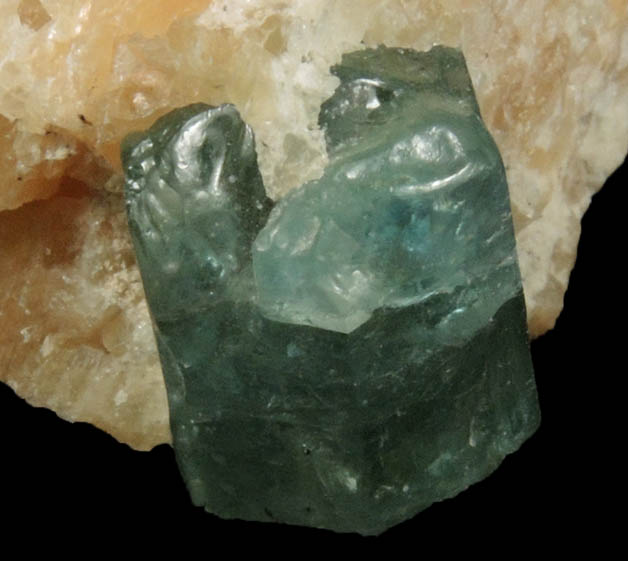 Fluorapatite in Calcite from Slyudyanka, Lake Baikal, Irkutskaya Oblast, Russia