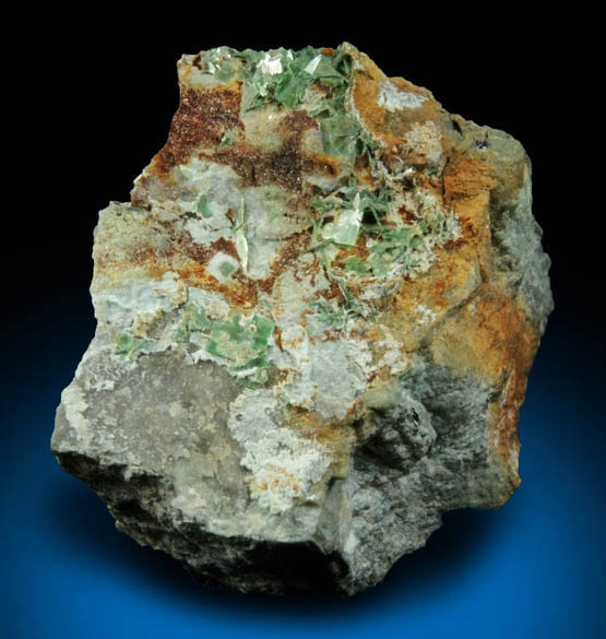 Zeunerite-Metazeunerite from Majuba Hill, Antelope District, Pershing County, Nevada