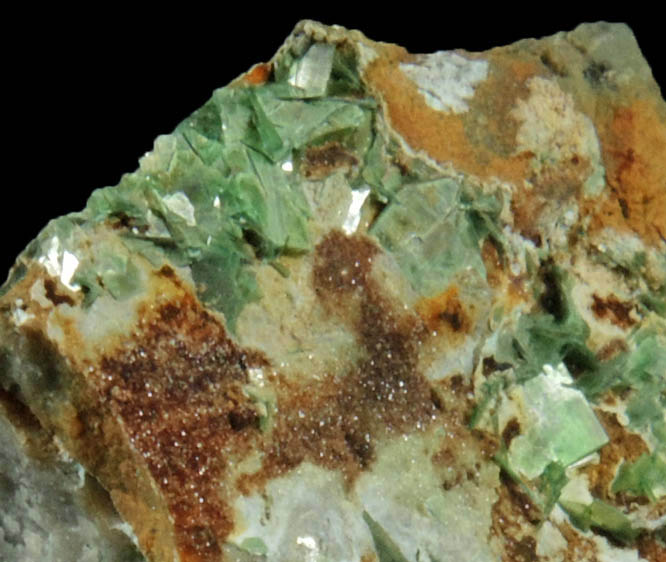 Zeunerite-Metazeunerite from Majuba Hill, Antelope District, Pershing County, Nevada