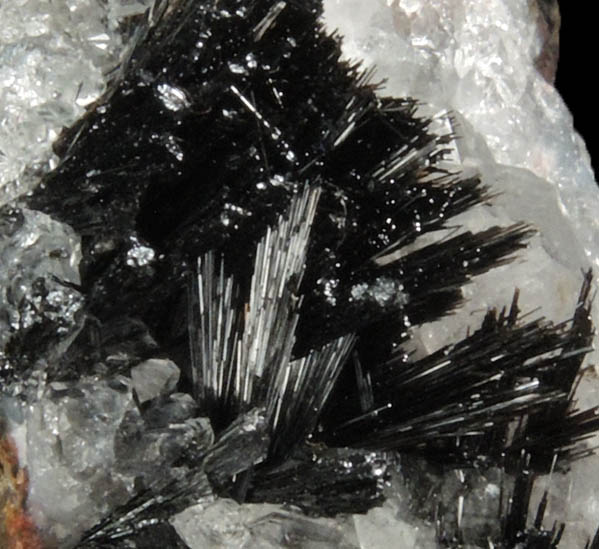 Goethite on Quartz from Amerzgane, Ouarzazate, Morocco