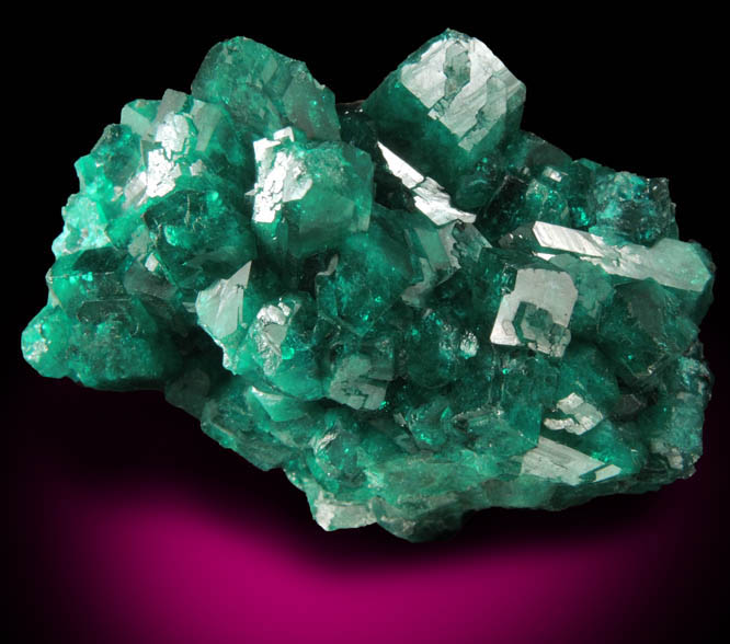 Dioptase from Altyn-Tyube, 66 km east of Karagandy, Karaganda Oblast', Kazakhstan (Type Locality for Dioptase)